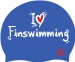 Schwimmütze BornToSwim I Love Finswimming Cap