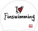 Schwimmütze BornToSwim I Love Finswimming Cap