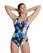 Damen-Badeanzug Arena Bodylift Pamela Swimsuit Lightcross C-Cup Black/Multi