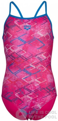 Arena Daly Swimsuit Light Drop Back Girls Freak Rose/Blue China