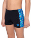 Arena Pooltiles Swim Short Boys Black/Blue Multi