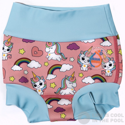 Schwimmanzug für Babys AquaKiddo Swim Nappy Unicorn